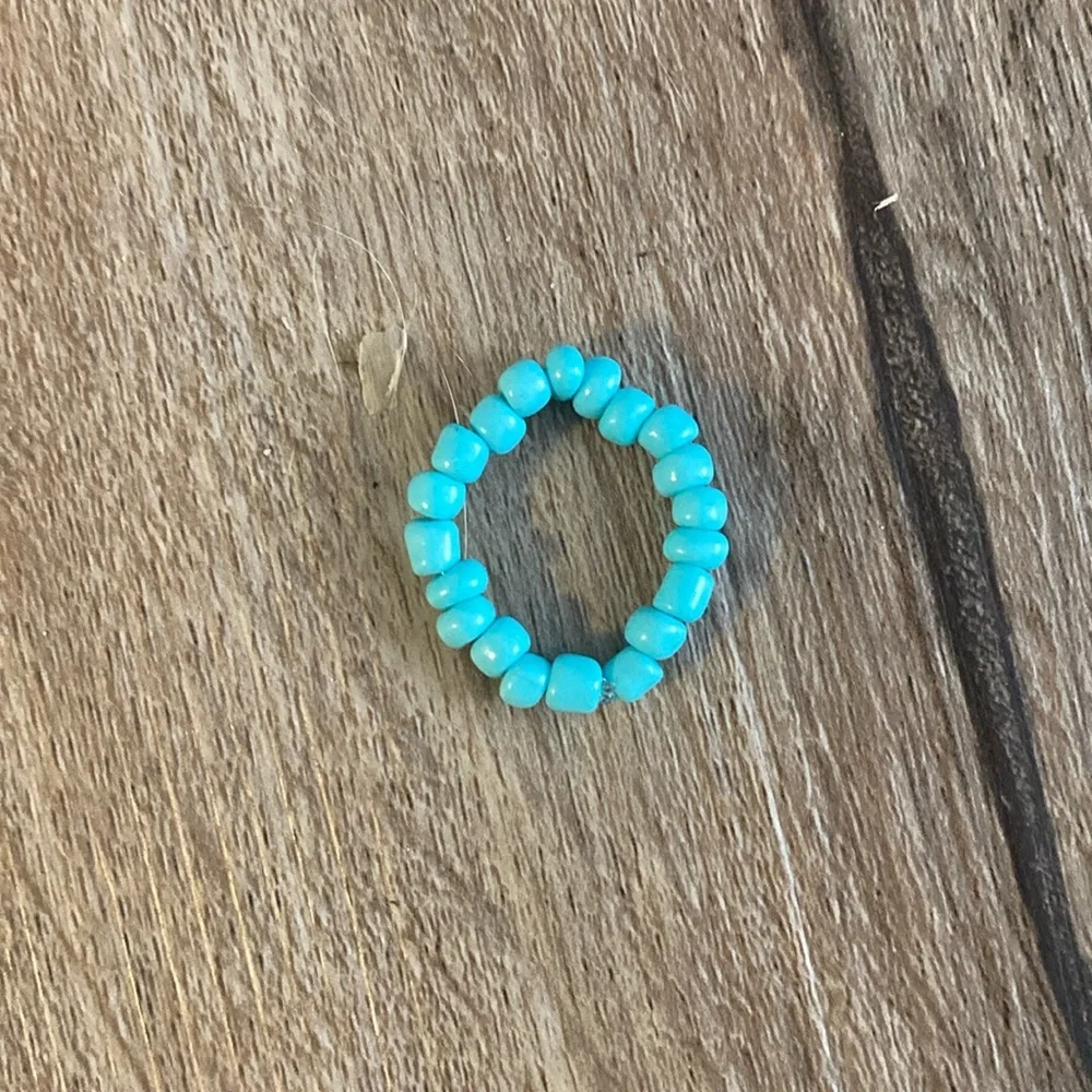 Homemade blue ring - Picture 1 of 2